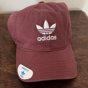 adidas Maroon Baseball Cap with White Trefoil